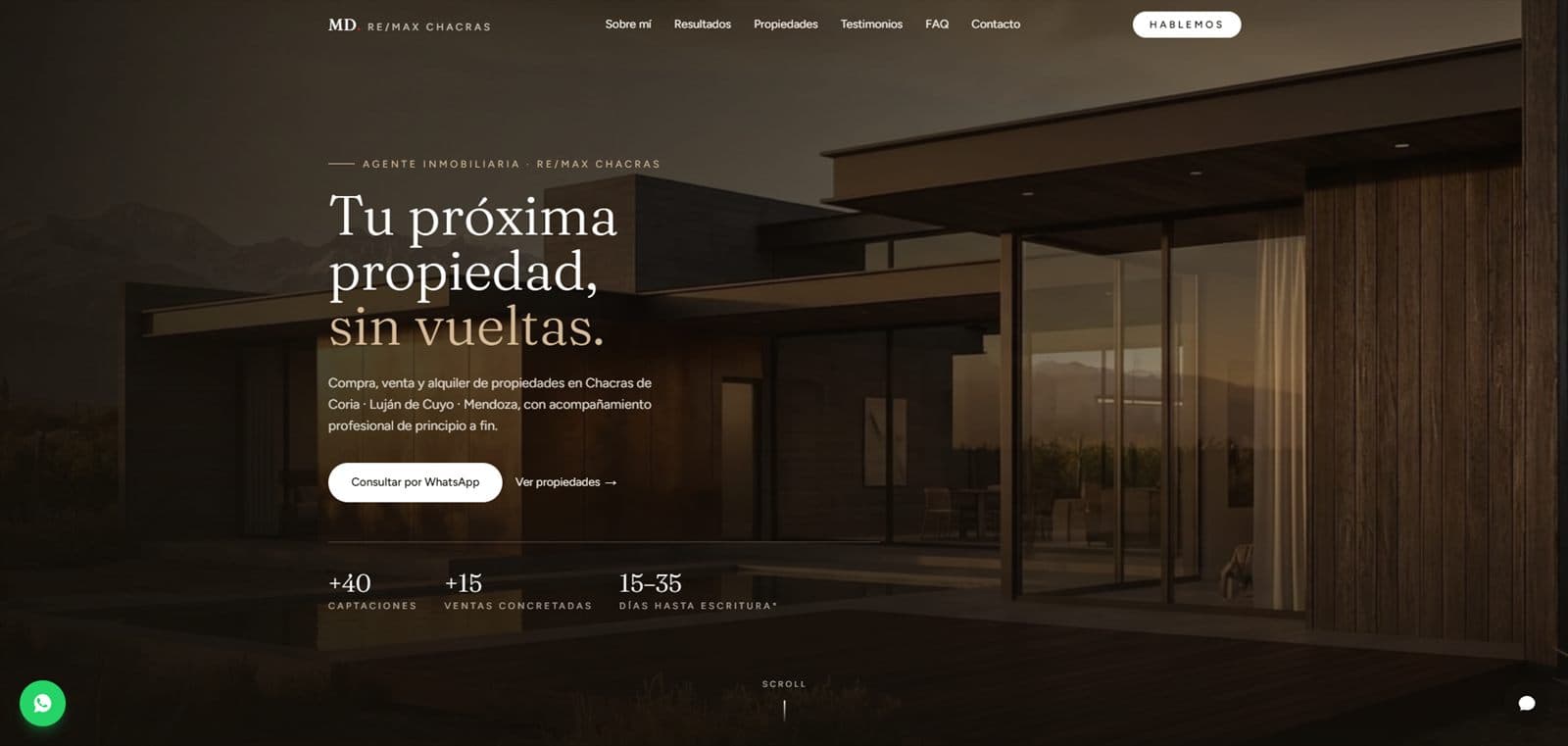 Sitio web de Marcela Domínguez (RE/MAX)